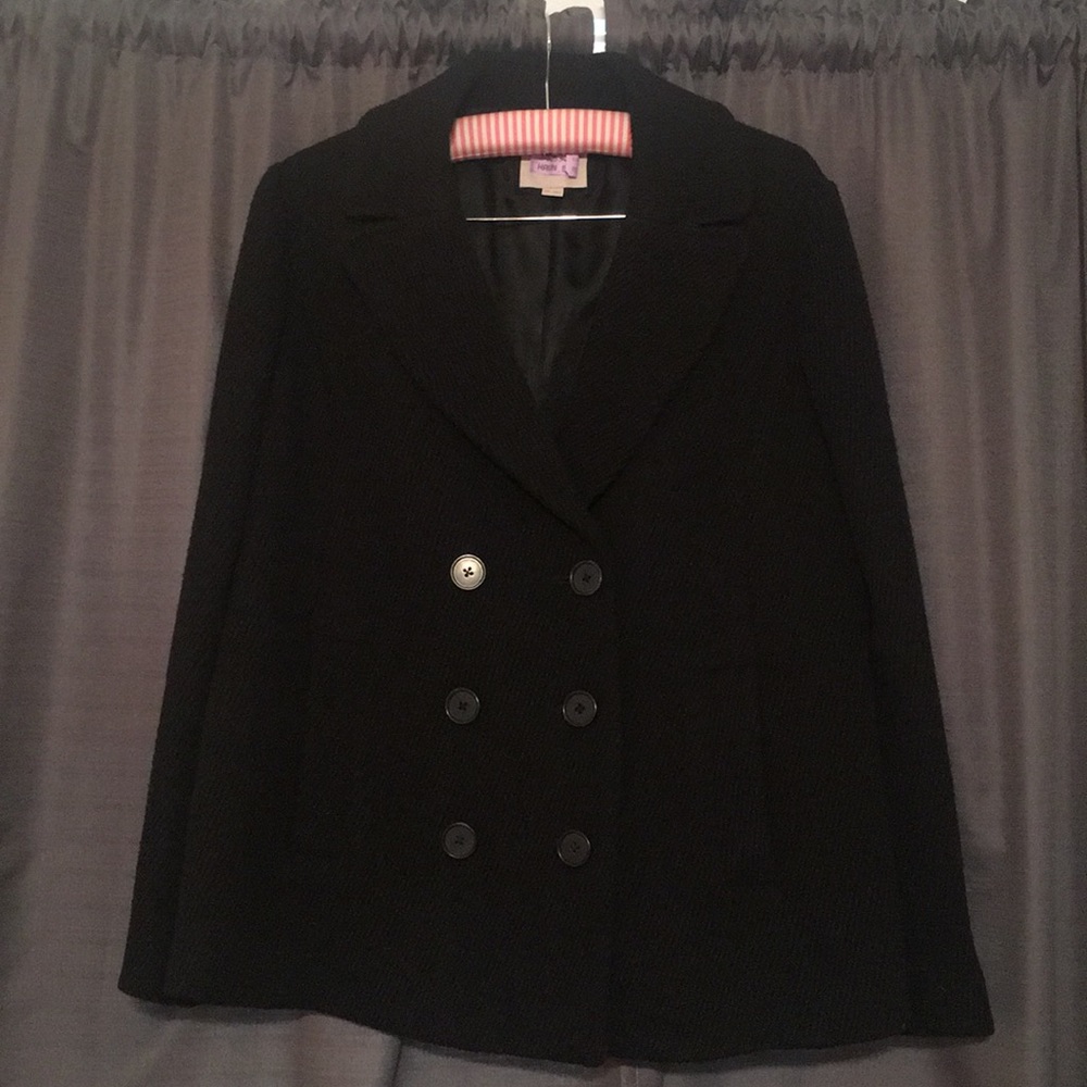 black Ann Taylor Loft coat